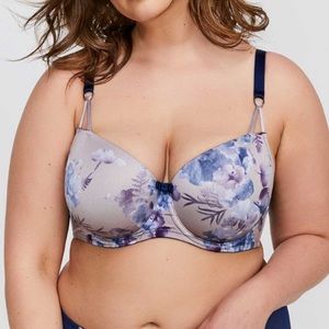 Microfiber balconette bra